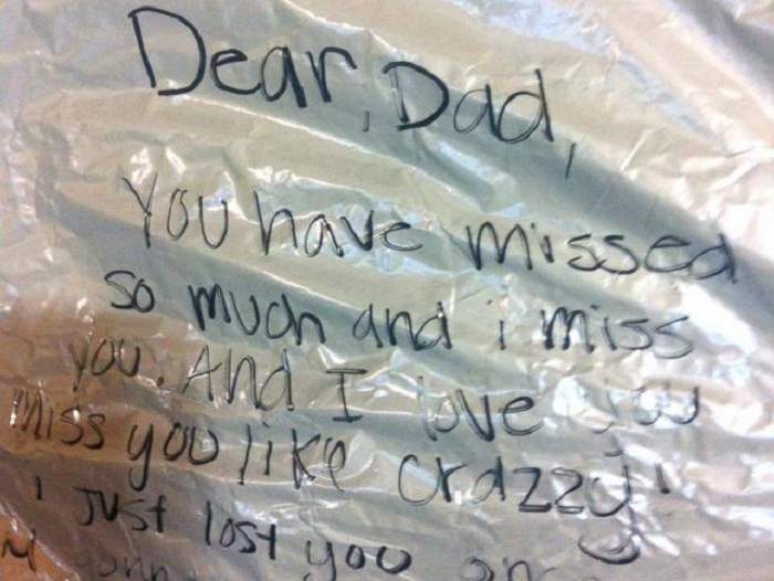 baloon letter to dad