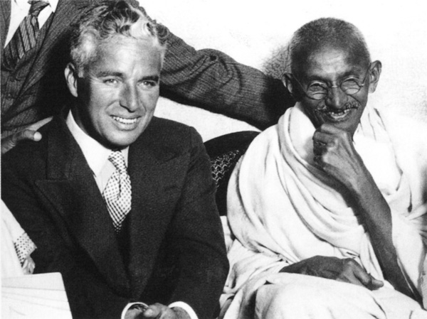 Charlie Chaplin and Gandhi