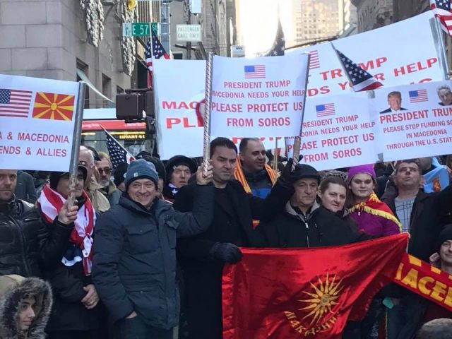 tramp protest makedonci