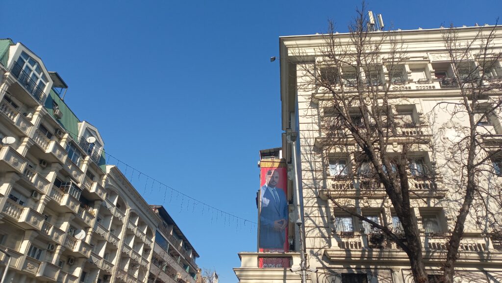 Мегаборд во центарот на Скопје
